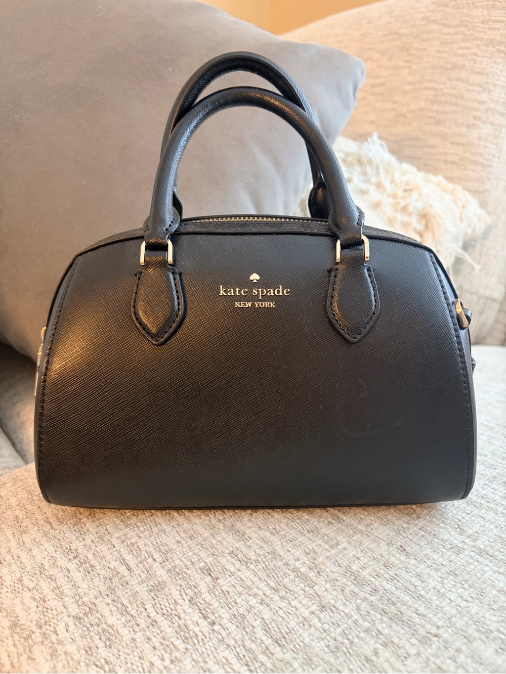 Kate Spade New York Black Mini Dome Satchel Bag
